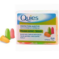 Quies Rubber Foam Ear Plugs 6 Pairs