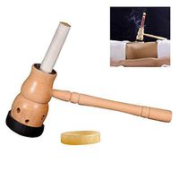 ZHOUHUAW Moxibustion Stick Burner Holder, Wooden Moxa Box, Portable Healing Gourd Device