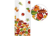 10ct Leaf Pile Fall Leaves 4x2x9" Medium Cello Cellophane Party Treat Food Snack Bags nfLG -1609