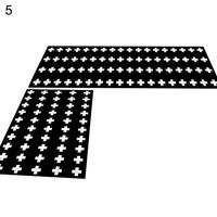 TbpersicwT Home bedroom carpet door mat, Triangle Grid Animal Bathroom Anti-slip Doormat Floor Mat Rug Living Room Decor - 40120cm 5