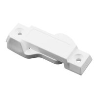 Prime-Line F 2666 Sash Lock for Vertical and Horizontal Sliding Windows - Universal Window Sash Lock to Replace Broken Locks for Additional Home Security, 2-1/4" Mounting Hole Centers, White
