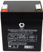 12V 5Ah Rechargeable Sealed Lead Acid Replacement Battery SPS Brand (1 Pack)