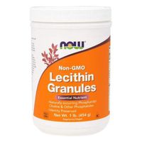 Lecithin, GRANULES NON-GMO, 1 Lb Cannister by Now Foods (Pack of 8)