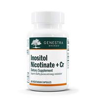 Genestra Brands - Inositol Nicotinate + Cr - Blend of Inositol Nicotinate and Chromium - 60 Capsules
