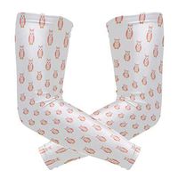 Sleeping Owl Gifts Pink Unisex Arm Sleeve,UV Protection Arm Compression Sleeve, Skin Protection Sport Arm Cooler Sleeve for Running Hiking Jogging Motorcycling Climbing Camping