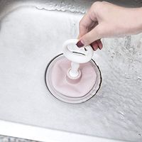 BIRD WORKS Kitchen Sink Pipe Skin Suction Device Dredging Device Sewer Tool Hair Plug Cleaner: Pink