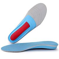 Arch Supports Plantar Fasciitis Feet Insoles Orthotics Inserts with Poron Relieve Flat Feet, High Arch, Foot Pain (Blue, Mens 12-13 1/2)