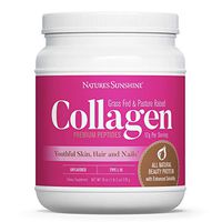 Nature's Sunshine Collagen Powder Type I and III Grass Fed and Pasture Raised Premium Bovine Collagen Peptides 18 Oz