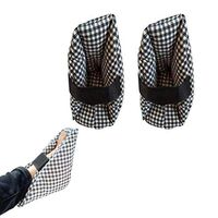 ZENGZHIJIE Heel Protectors for Pressure Sores,Foot Pillow Heel Cushion Protectors, Pressure Sore and Heel Ulcer Relief - Breathable Double Filled Moisture Wicking Core