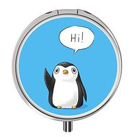 Pill Cases Metal,Custom Round Medecine Case Medecine Bottle Mini Travel Pill Vitamin Decorative Box Case Holder