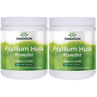 Swanson Certified Organic Psyllium Husk Powder 12 Ounce (340 g) Pwdr (2 Pack)