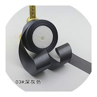 4cm Silk Satin Ribbons 22Meters/Roll Christmas Halloween Gift Wrapping Gold Silver Ribbons Wedding Table Chair Decoration Ribbon,Dark Grey
