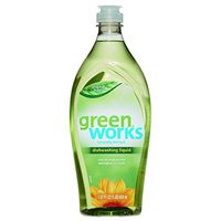 Green Works 31207 Manual Dishwashing Liquid Detergent, Original Fresh Scent, 22 oz. Volume, Ceramic, Corian (Pack of 6)