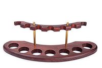 Dr. Watson - Wooden Tobacco Pipe Stand - Arch VII - for 7 Tobacco Smoking Pipes, Handmade from Solid Wood