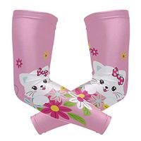 Anyangquji Cute Cats with Beautiful Flowers Arm Sleeve Protectiv for Man Elbow Brace for Arthritis (1 Pair)
