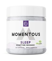 Momentous Nighttime Recovery Sleep Capsule, Melatonin Magnesium NSF Tested Sleeping Aid (60 Servings/60 Capsules)