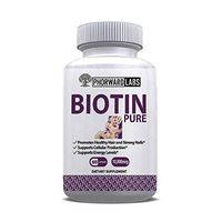 Phorward Labs Biotin Pure, 10,000mcg, Vitamin B7, Hair, Skin and Nail Coenzyme Health Supplement