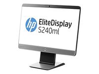 HP F4M47A8#ABA EliteDisplay S240ml 23.8'' LED-Backlit LCD Monitor, Black/Gray