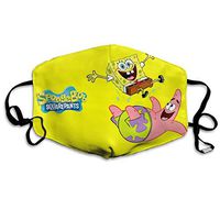 SSUJ7 Spongebob Squarepants Men Women Adjustable Earloop Mouth Guard Anti-Dust Washable Reusable Mouth Guard for Kids Teens Adults Anti Pollution,Anti-smog