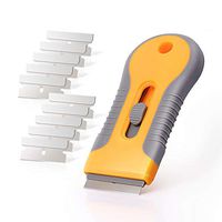 Ehdis Car Sticker Remover Razor Blade Spatula Scraper Window Tint Tools Utility Knife for Window Glass Film Glue Removing + 10pcs Replaceable Razor Blades