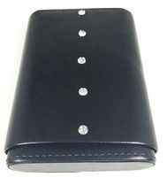 Aficionada Style 5 Cigar Leather Humidor - Crystal