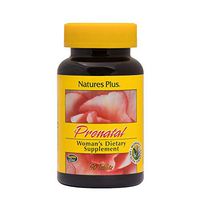 NaturesPlus Prenatal Multivitamin - 90 Vegetarian Tablets - Comprehensive Prenatal Formula with High Potencies of Calcium, Vitamins, E, C, A, D & Folate - Gluten-Free - 90 Servings