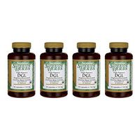 Swanson High Potency Dgl (Licorice) 750 mg 90 Caps 4 Pack