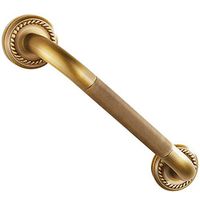 DWW Shower Safety Grab Bar Copper Bathroom Rust-Resistant Copper Handrail Non-Slip Bathtub Assist Handle for Handicap, Elderly, Adult and Disabled (Color : 35cm(13.7in))