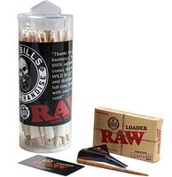 Raw 1 1/4 Organic Cones 75 Count Plus Raw Cone Loader