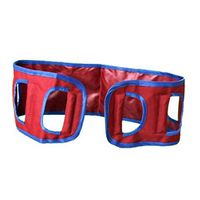 XIHAA Patient Lift Sling Transfer Belt, Padded Medical Belt with Handles,Patient Care Safety Mobility Aids Equipment Nursing (Red)