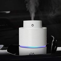 AoMck Car Humidifier Diffuser Mini USB Cool Mist Air Humidifier Portable Travelling Size for Office Bedroom Bathroom (Creamy-White)