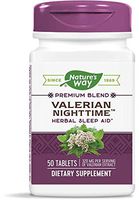 Nature's Way Valerian Nighttime Herbal Sleep Aid, 320 mg per serving of Valerian Extract, 50 Tablets