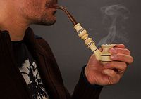 MadeHeart | Buy handmade goods Tobacco Pipe Smoking Pipe Wooden Smoke Pipe Natural Wood Portable Great Gift