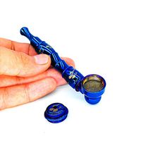 You Deserve to Have - Creatively Uniquely Designed electroplated Alloy Portable Mini herb Tools (Bright Blue)