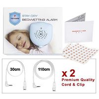 TEQIN Bedwetting Enuresis Alarm for for Kids (Girls & Boys), Volume Control, Customized Sounds and Vibration (Sky Blue)