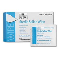 Sterile Saline Wipe Cleansing Exterior Area Of Eye, 4"x6", 24/Box