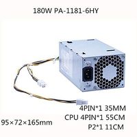 SAUJNN 180W Server Power Supply 180W PSU 800 G3 SFF 180W Power Supply PSU PA-1181-6HY 901771-003 001 280 Pro G3 MT D16-180P1B PCH023