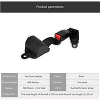 LRWSB 15cm Adjustable Semi-Closed Coiler Car Seat Belt Golf Rv Van Forklift Buses Seat Belt