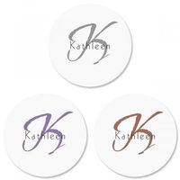 Personalized Inspirational Envelope Seals - Set of 144 (1 Design) Sticker Seals on 8-1/2" x 11" Sheet, Add Initial, Choose Color