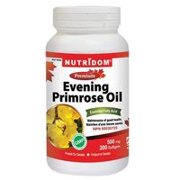 Nutridom Evening Primrose Oil Omega-6 & GLA 500mg 200Softgels