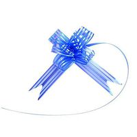 VEIREN Ribbons Pull Bow, Organza Gift Bows for Birthday, Party Present Bows Wrap The Box Floral Wedding Holiday Decoration 20 Pieces Blue