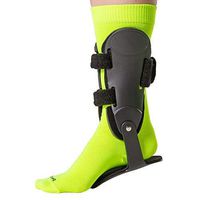 BraceAbility Rigid Hinged Ankle Stabilizer | Active PTTD Brace Shoe Splint for Sprained, Twisted or Rolled Ankle Protection in Running, Basketball, Football, Soccer (S - Right Foot)