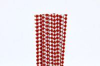 Red Diamond Paper Straws (75)