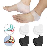 Breathable Heel Cups, Plantar Fasciitis Inserts, Heel Pads Cushion Great for Heel Pain, Heal Dry Cracked Heels, Achilles Tendinitis, for Men & Women