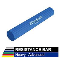 TheraBand FlexBar, Tennis Elbow Therapy Bar, Relieve Tendonitis Pain & Improve Grip Strength, Resistance Bar for Golfers Elbow & Tendinitis, Blue, Heavy, Advanced
