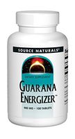 Source Naturals Guarana Energizer Dietary Supplement - Supports A Long Lasting Energy Boost - 100 Tablets