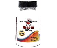 No Flush Niacin 500mg * 100 Caps 100% Natural - by EarhNaturalSupplements