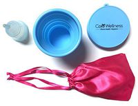 Reusable Menstrual Cups | Small Feminine Cup with Collapsible Sanitizer | Comfortable Alternative for Feminine Hygiene | Medical Grade Silicone