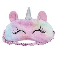 Cute Unicorn Sleeping Eye Mask Blindfold Soft Sleep Aid Cover for Girls Kids Women Travel