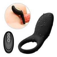 Soft Relax Massage Wireless Quiet Còckring Relax Toy Powerful Strong Vibration Delay Ring Silicone Massage Ring USB Charging